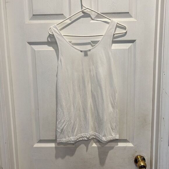 Forever 21 Sleeveless Ruffled Bib‎ Tank Top Blouse Juniors Size Large - Picture 4 of 5